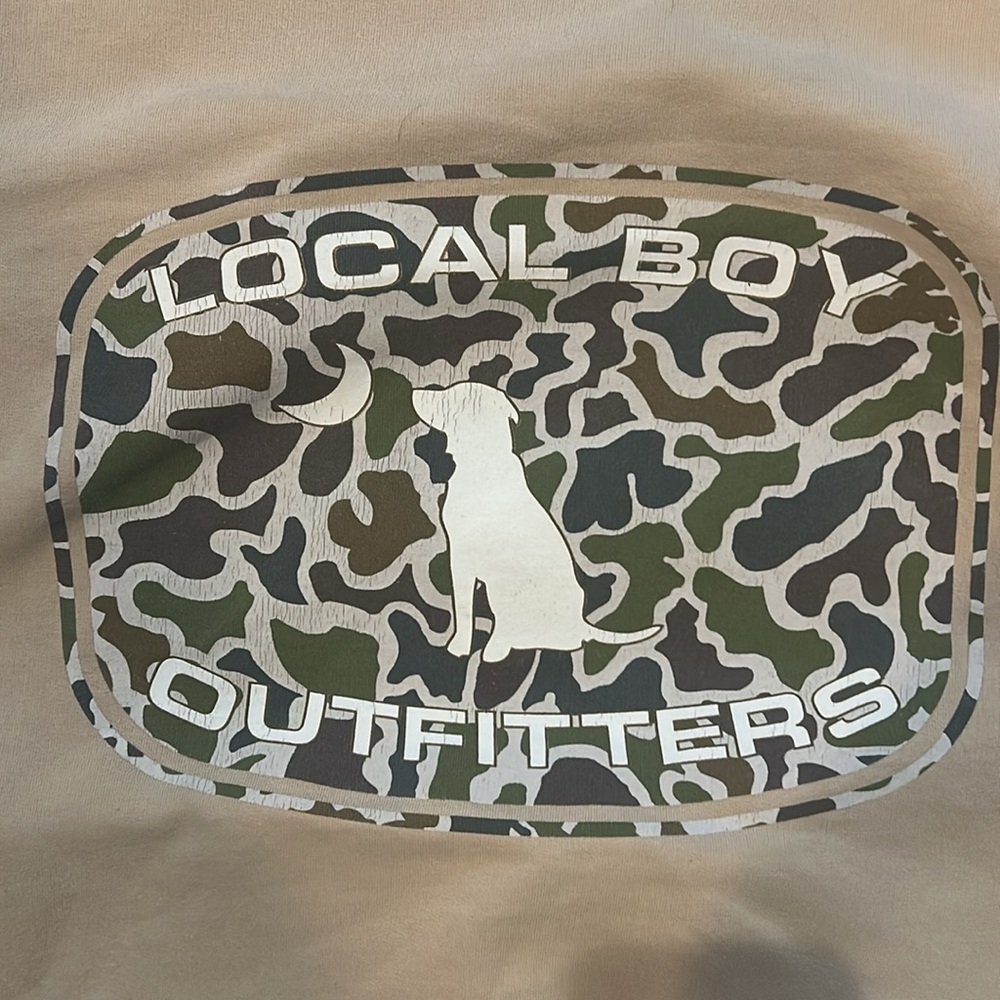 Local Boy Tan Hoodie View 3